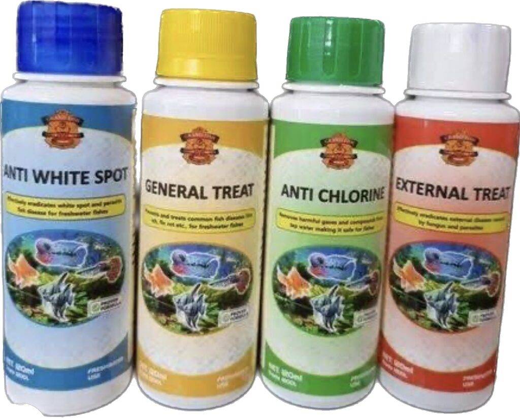 Grand Fish Aquarium Water Treatment Conditioner4 pc,