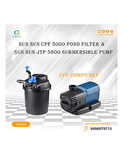 Sun sun Cpf 5000 Uv pond filter & Sun Sun Jtp 5800 pump (compo set