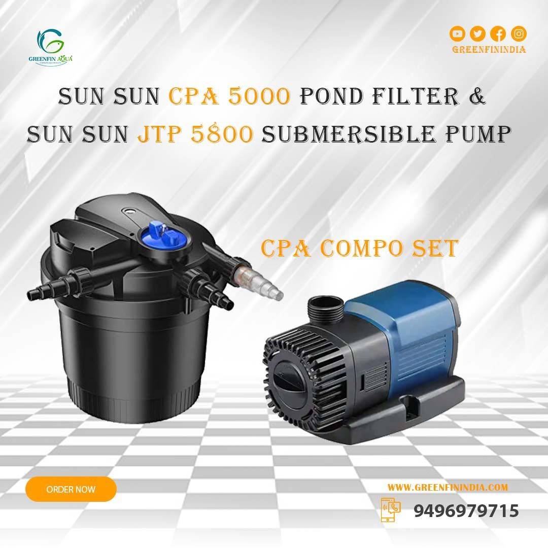 SunSun CPA-20000 SET bis 40000l 36W UVC NEO8000 Pumpe Schlauch