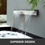 Fountains and Pools Stainless Steel Cascade Blade Nozzle,Water DESENT, Water Blades, Water Fountain (3 FEET) (3 feet)