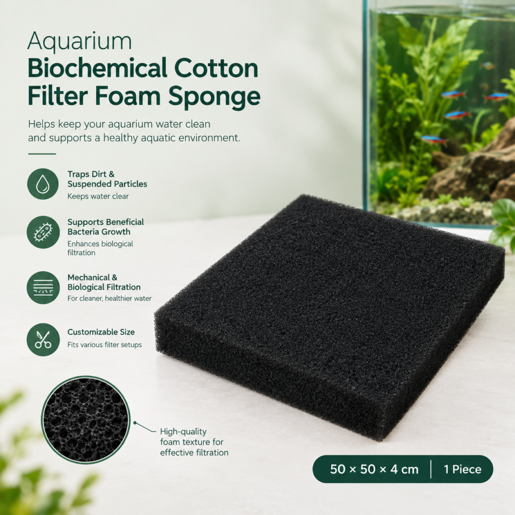 Aquarium Biochemical Cotton Filter Foam Sponge for fish tank filtration