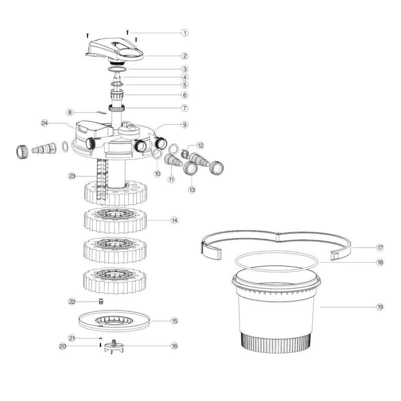 Sunsun CPA 10000 Pond Filter with UV Automatic Cleaning - Image 7