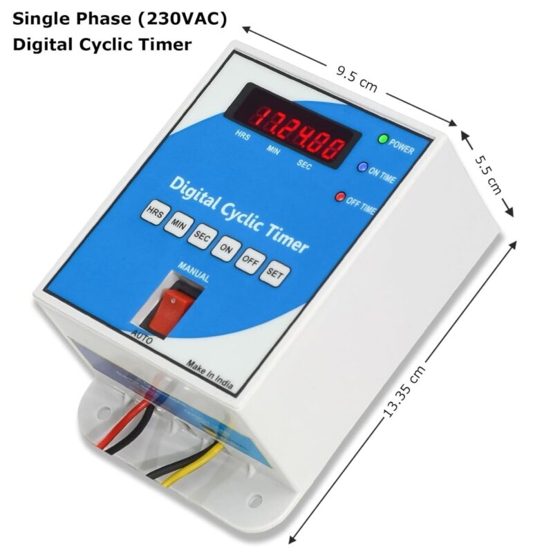 SunSun JTP  3800 Submersible Pump & Single Phase 230Vac Digital Cyclic Timer hydrophonics Auto stop applications etc(Sec M Hrs) Combo - Image 7