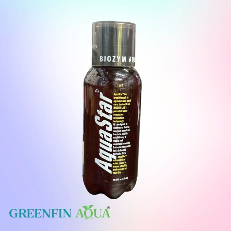 Biozym AquaStar (Beneficial Bacteria )is a water treatment product for aquariums and ponds designed to establish a healthy environment for fish.