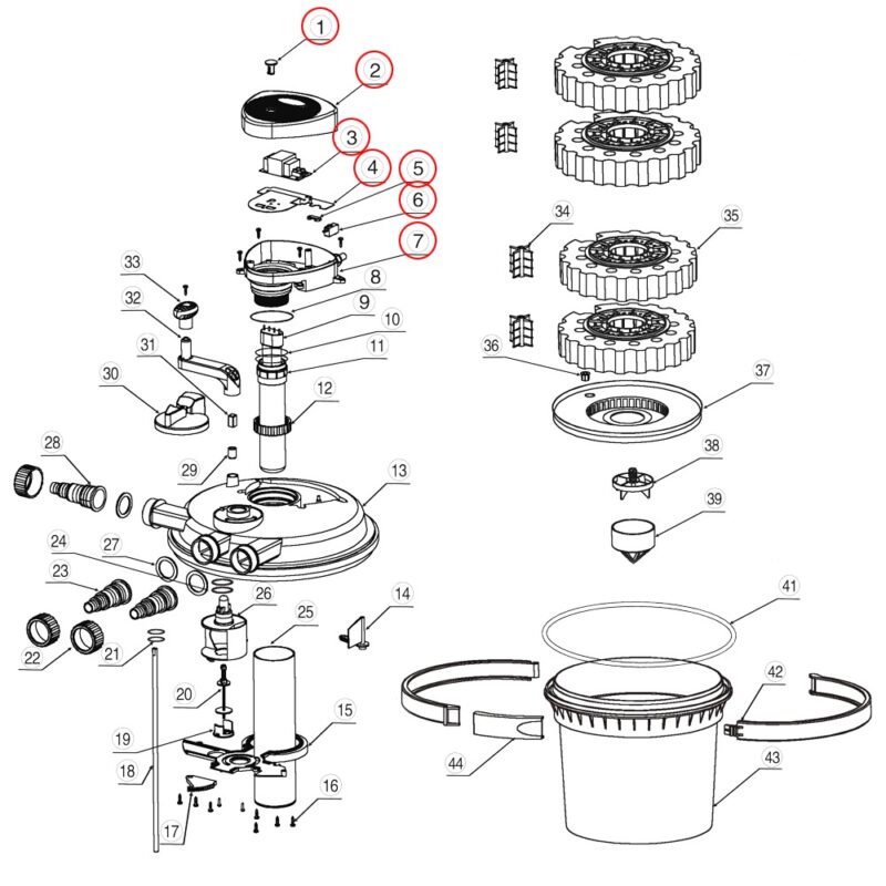 Spare Part: SunSun CPF-5000  Electrical Connection Unit - Image 3