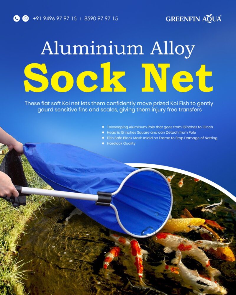 Socknet Outdoor Fishing Net with Handle for Koifish Easy Catch Release - Image 2