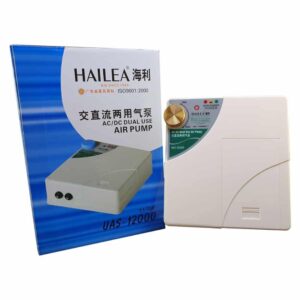 Hailea UAS-12000 AC/DC Aquarium Fish Tank Air Pump with Dual Outlet & Battery Backup