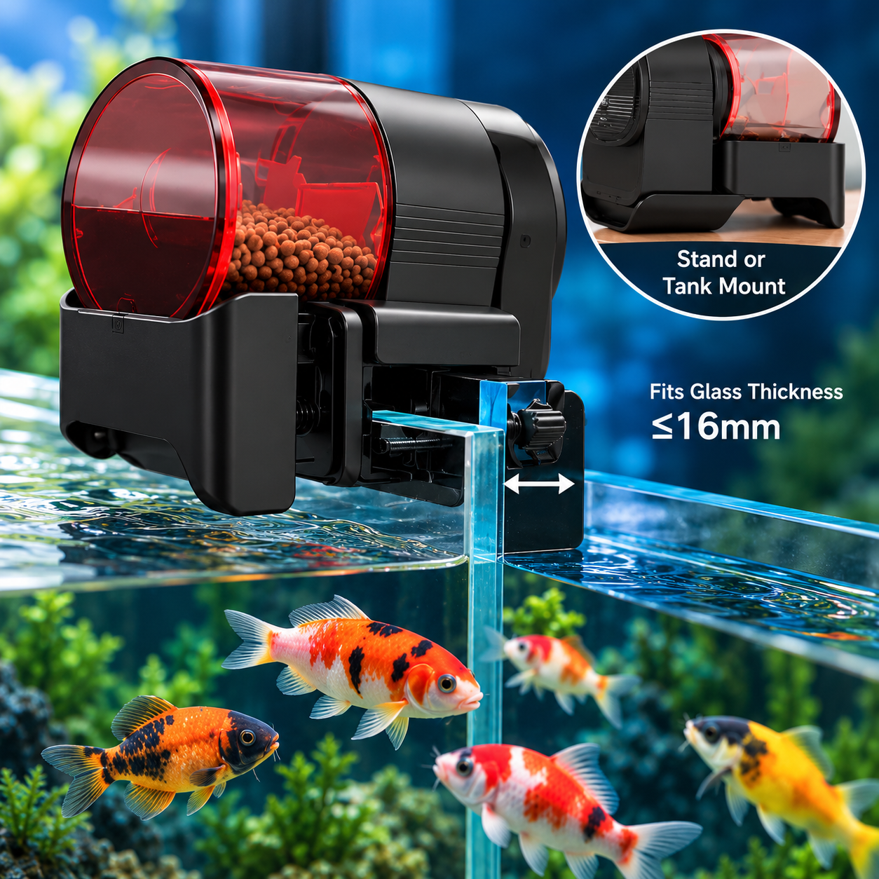 SunSun ZK series intelligent automatic feeder ZK-13 Intelligent Automatic Feeder for aquariums/fish tanks - Image 2