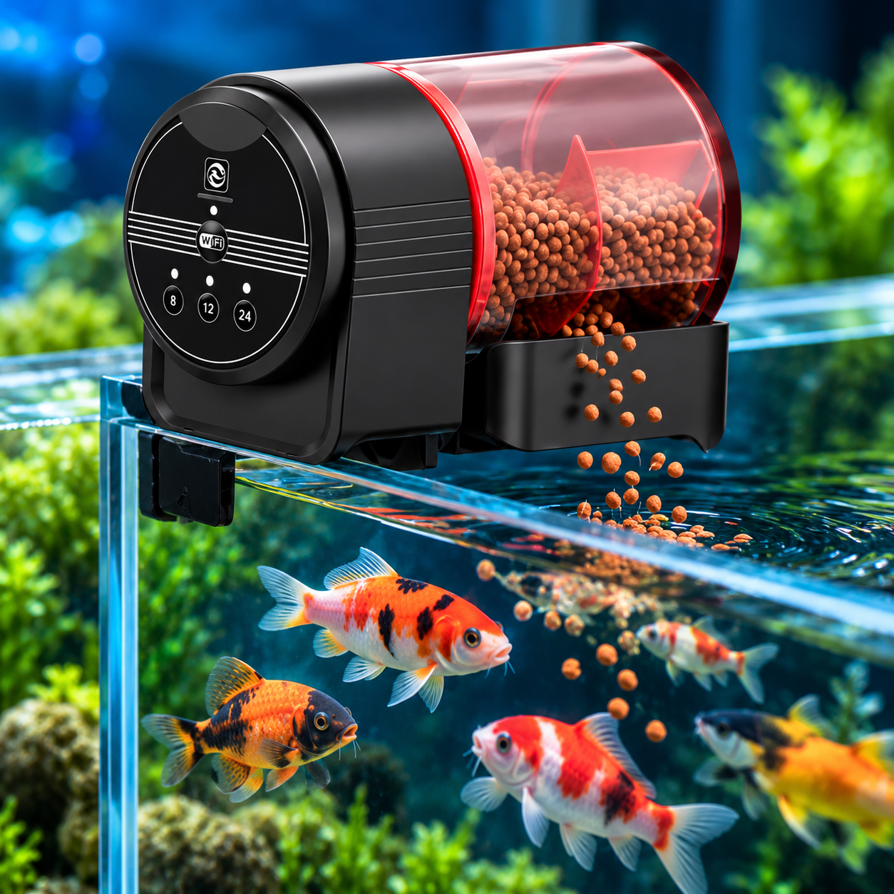 SunSun ZK series intelligent automatic feeder ZK-13 Intelligent Automatic Feeder for aquariums/fish tanks - Image 4