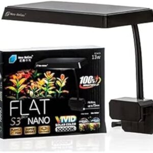 Flat Nano S3 Pro+, 13W Full Spectrum Vivid Solar Colour 10000K | High Brighness Planted Tank Aquarium Light | Suitable for Glass of Maximum 3~15mm Thickness || SMP
