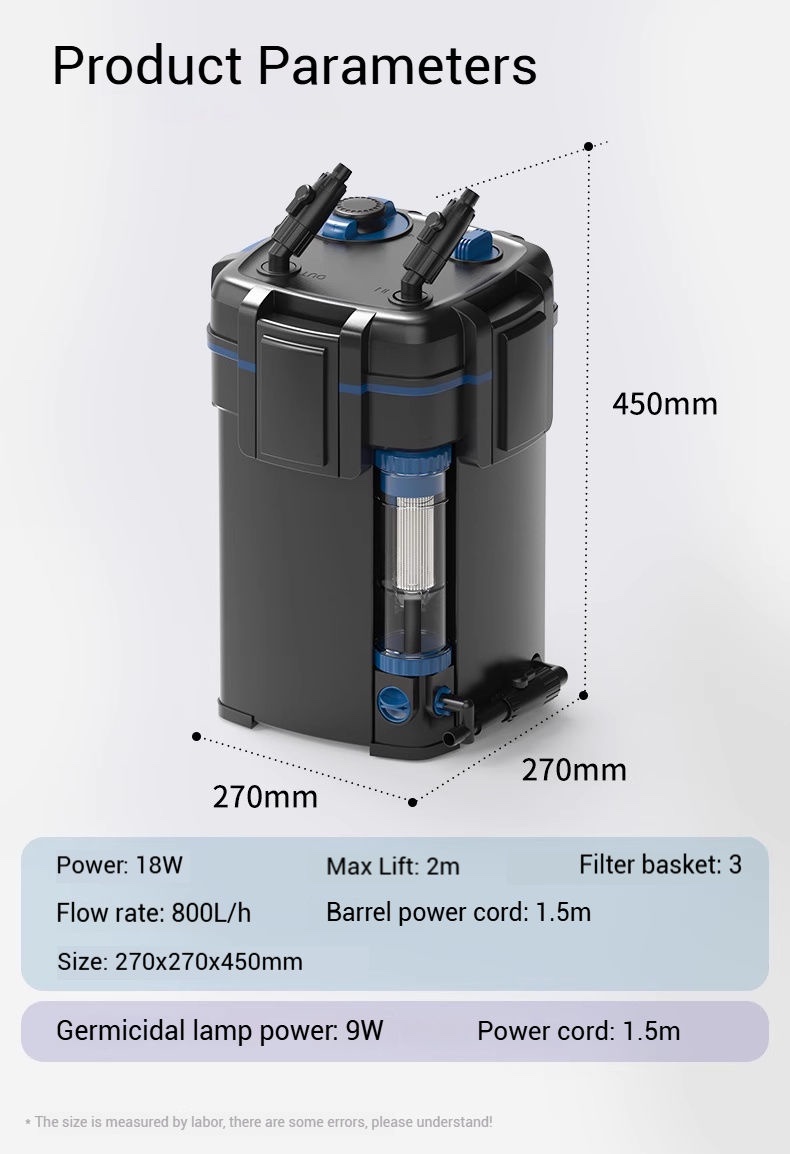 SUNSUN YWY-800 Canister Filter 9w uv - Image 5