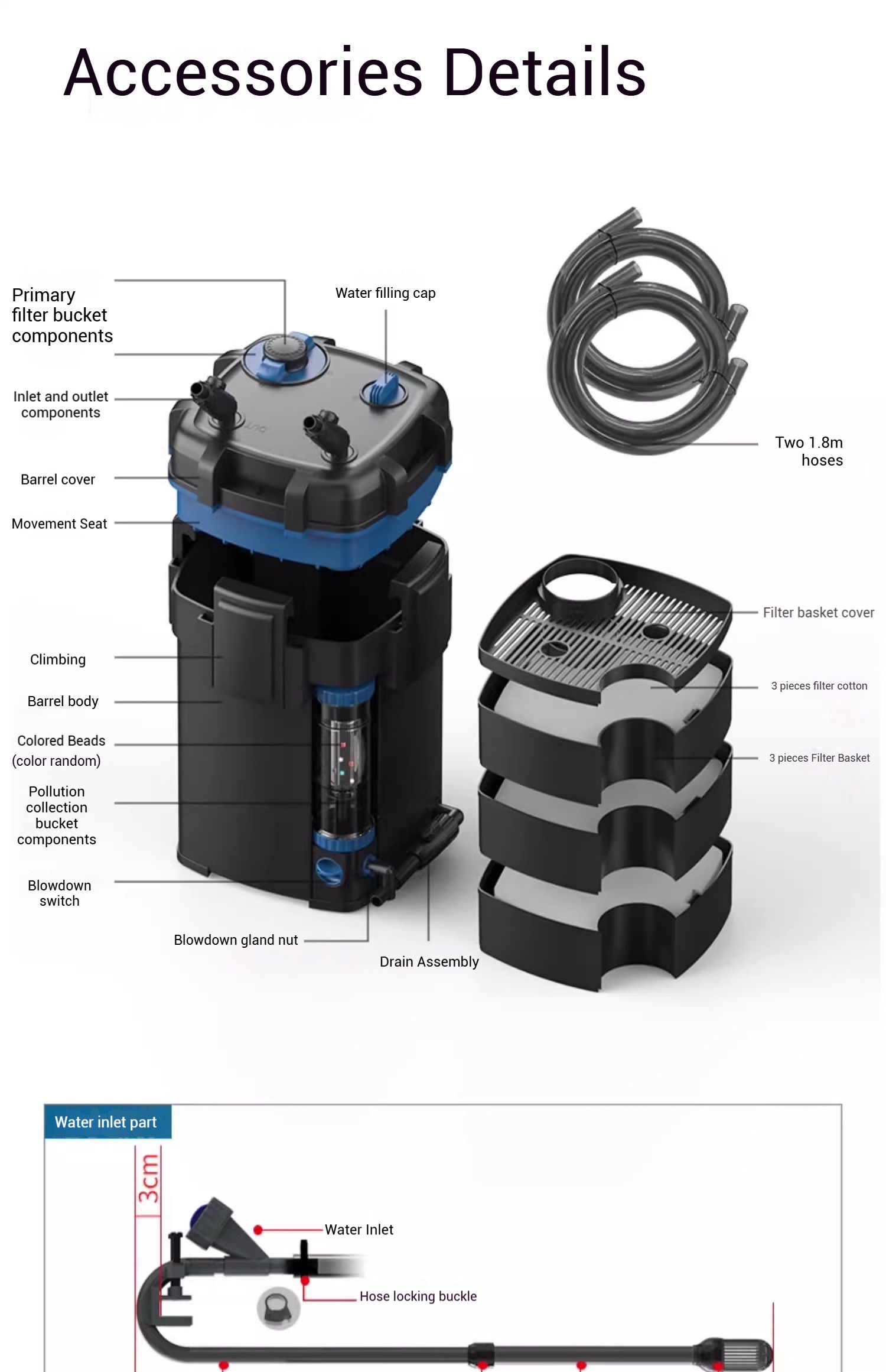 SUNSUN YWY-800 Canister Filter 9w uv - Image 7