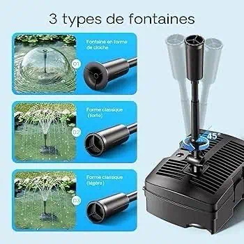 SunSun CUF-5000 3in1 Filter & 2000l Fountain 42W & 9W UV-Clarifier - Image 6