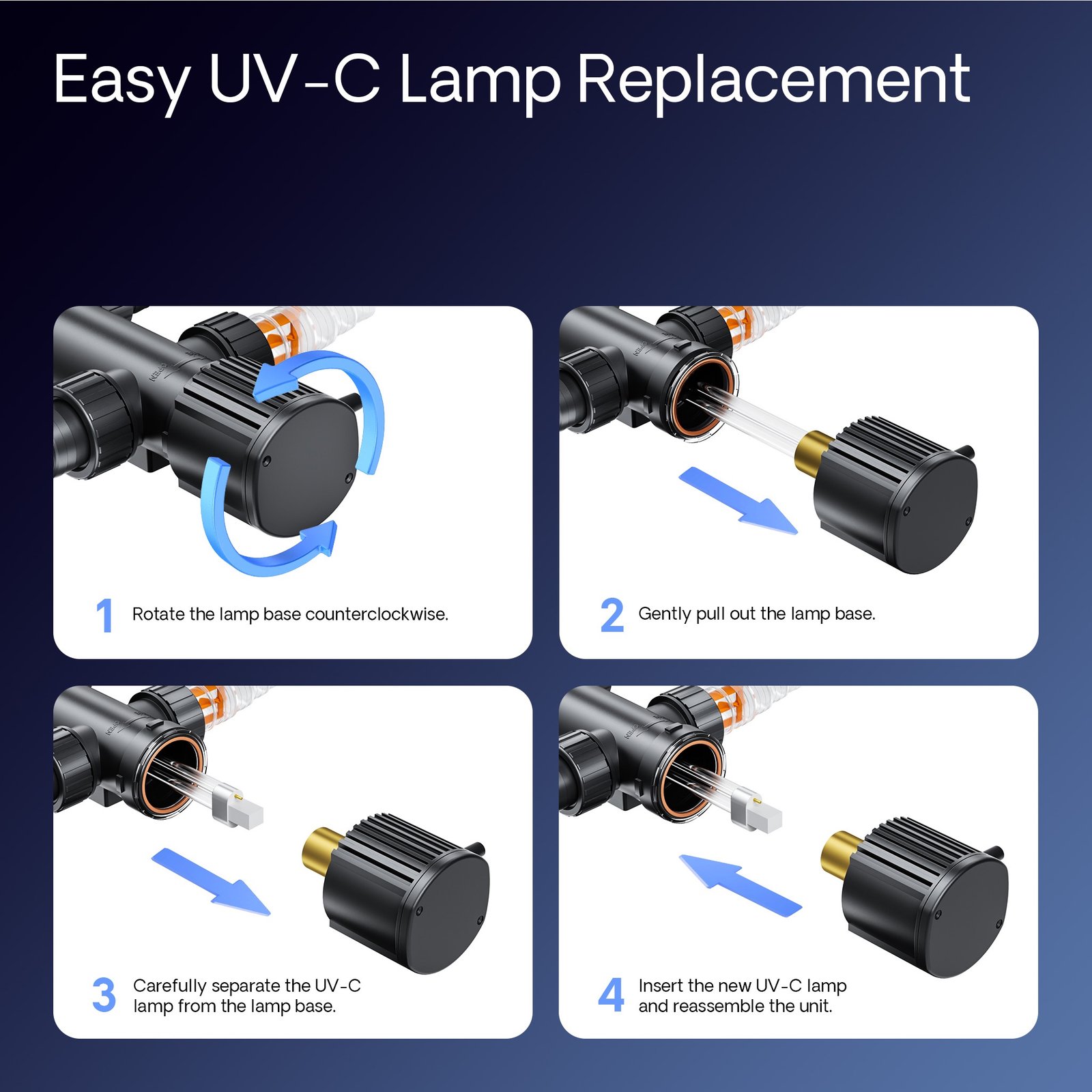 Sunsun CUV 209 UVC Sterilizer 9 w Lamp - Image 4