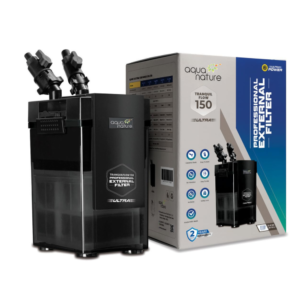 AquaNature Tranquil Flow Professional Aquarium External Canister Filter with Fully Loaded Media (Tranquil Flow -150