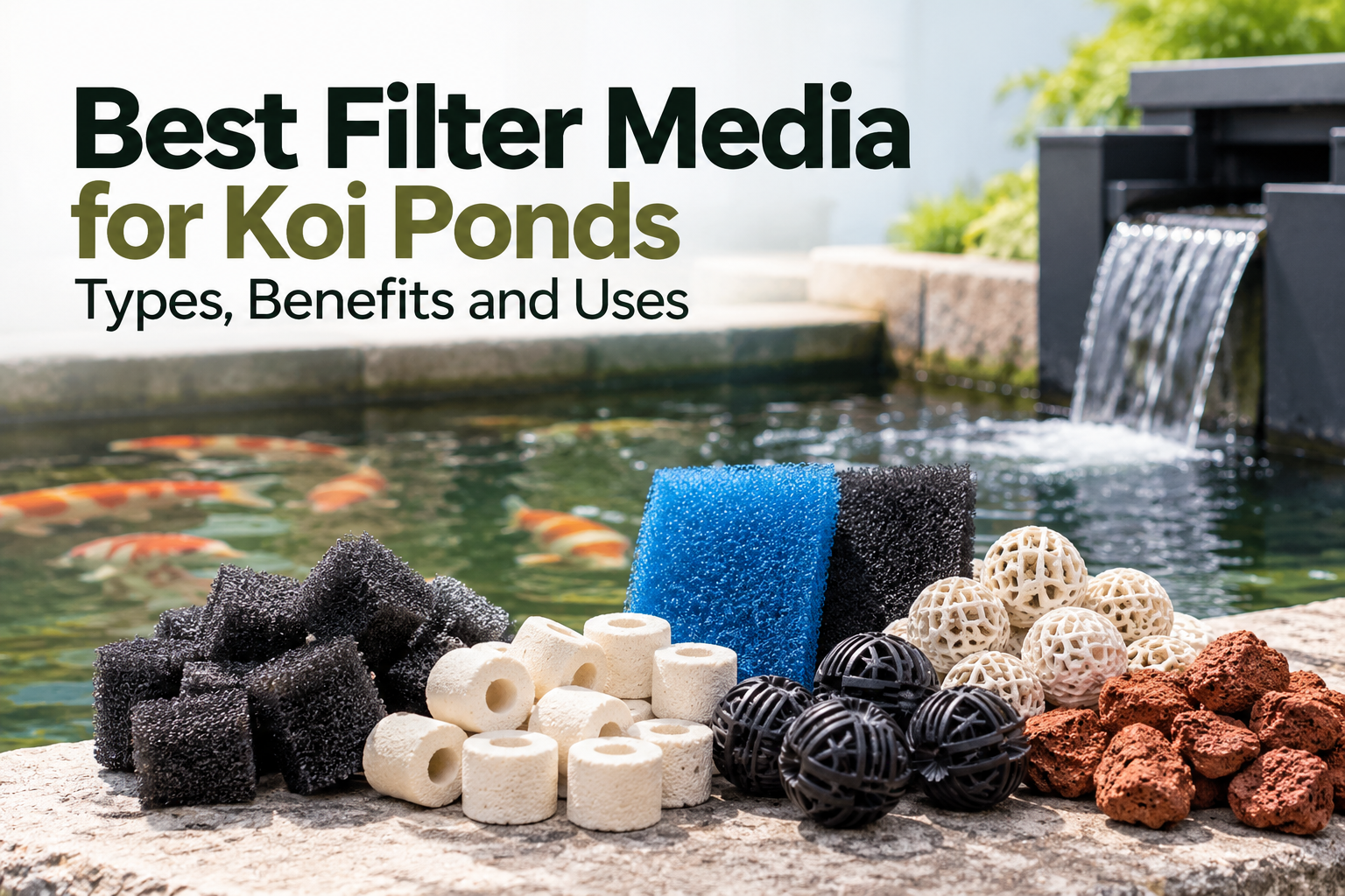 best filter media for koi pond