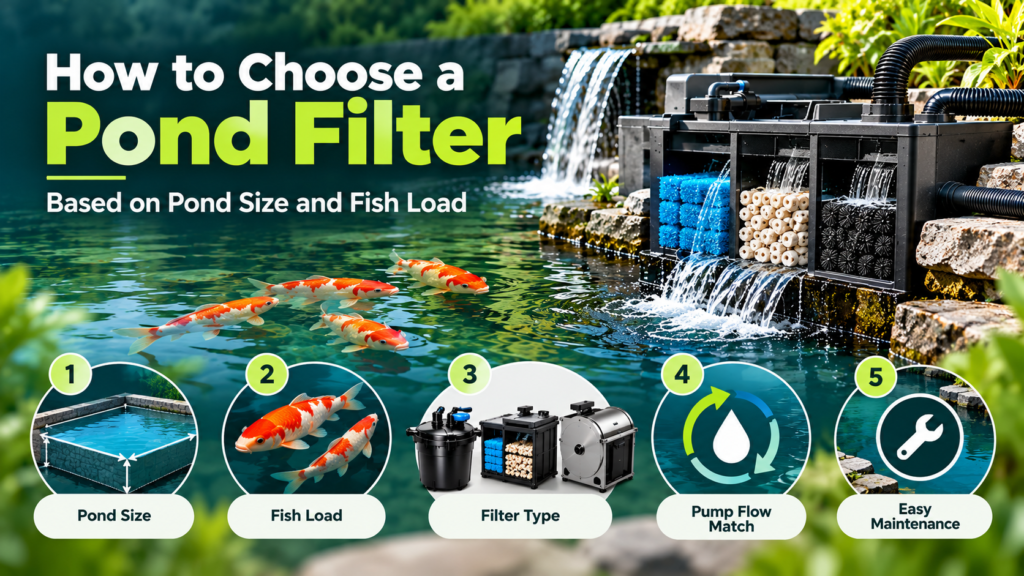 pond filter for fish pond