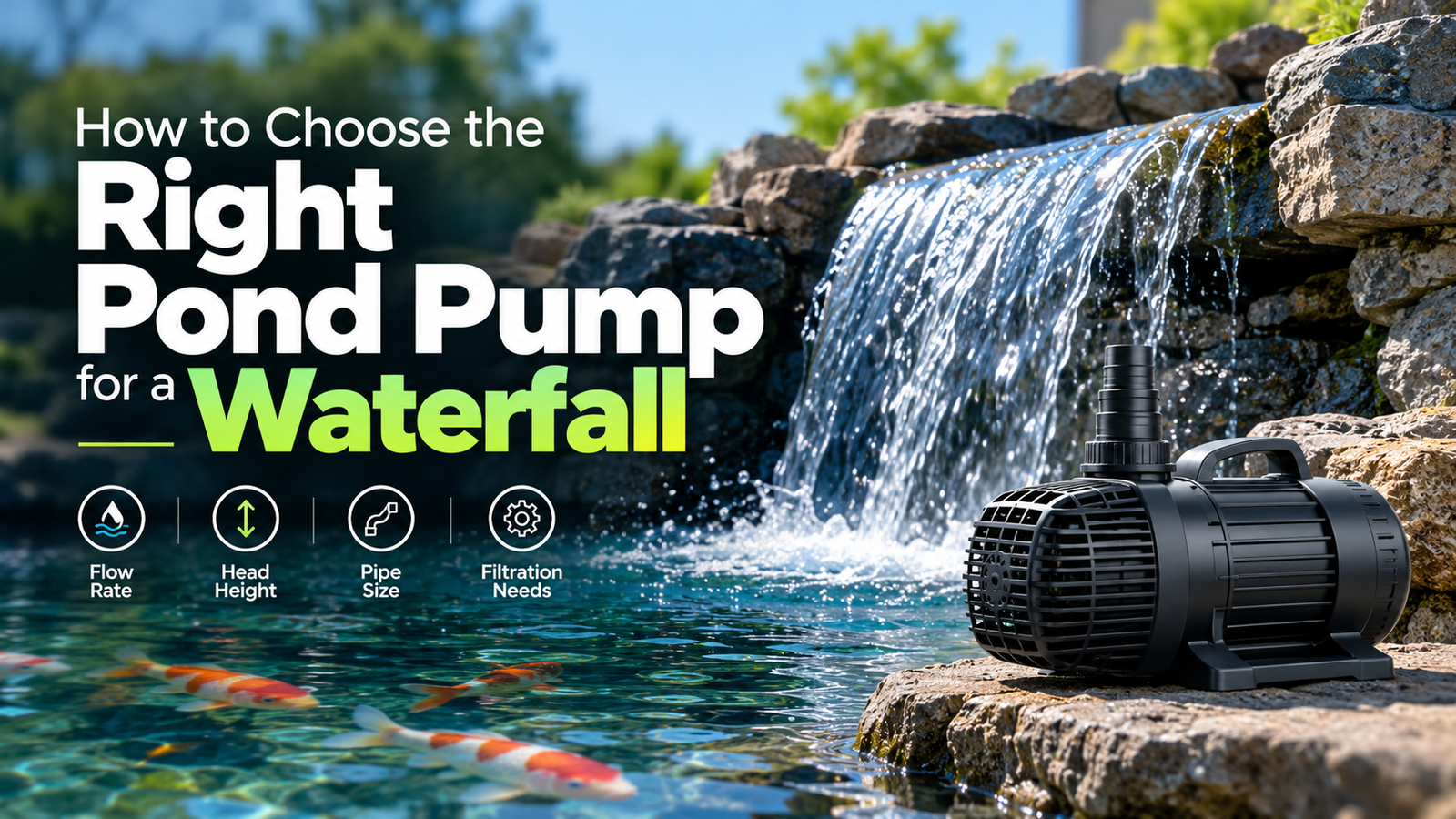 best pond pump for waterfall