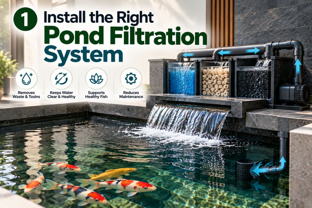 best ways to maintain pond water quality