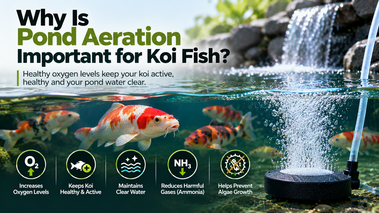 pond aeration for koi fish